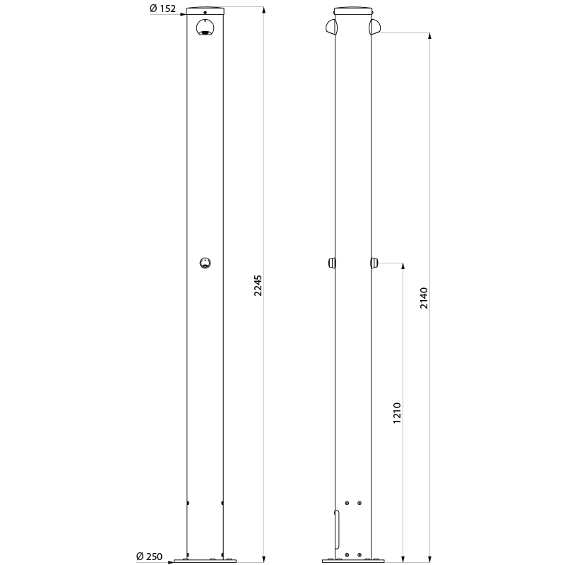 OUTDOOR column - scheme