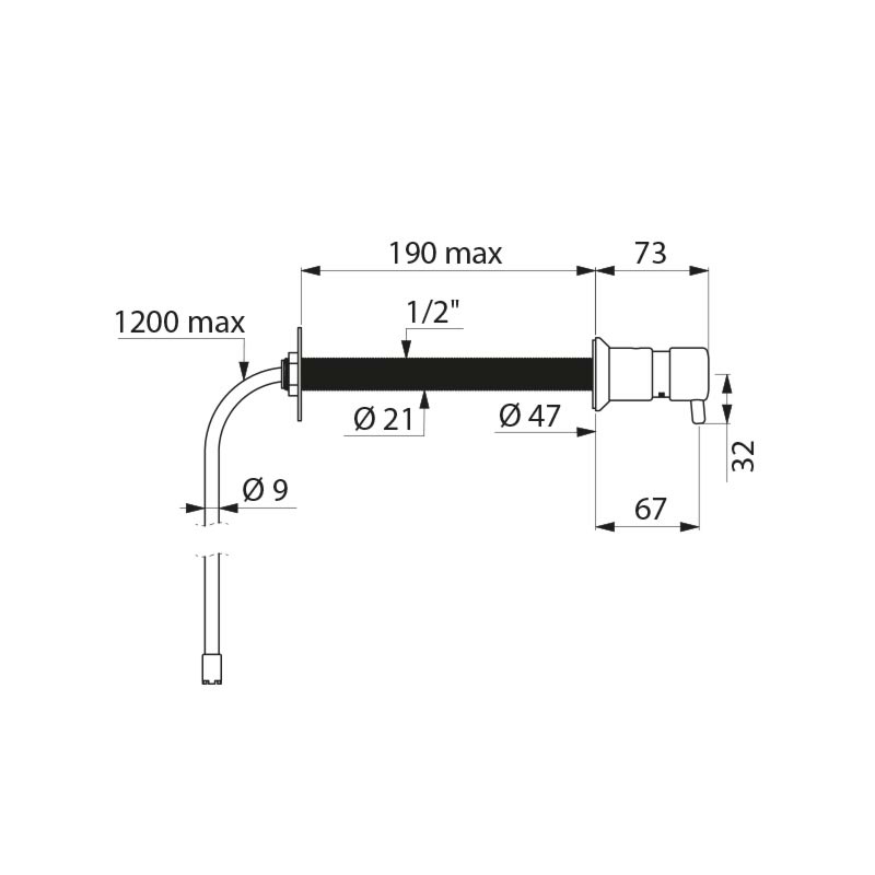 Liquid soap dispenser - scheme