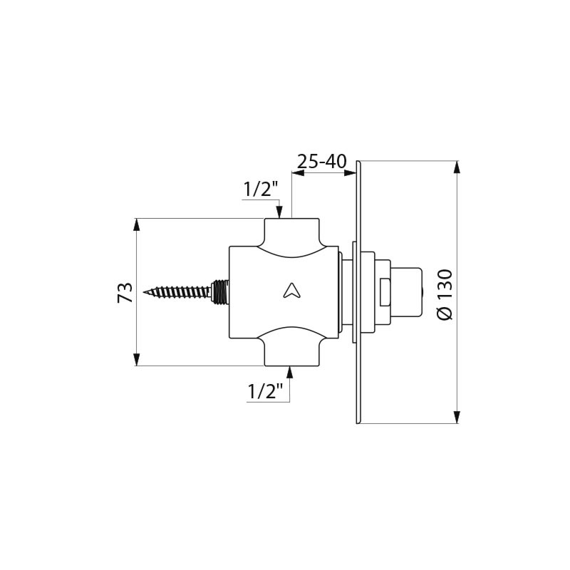 TEMPOSTOP shower valve - scheme