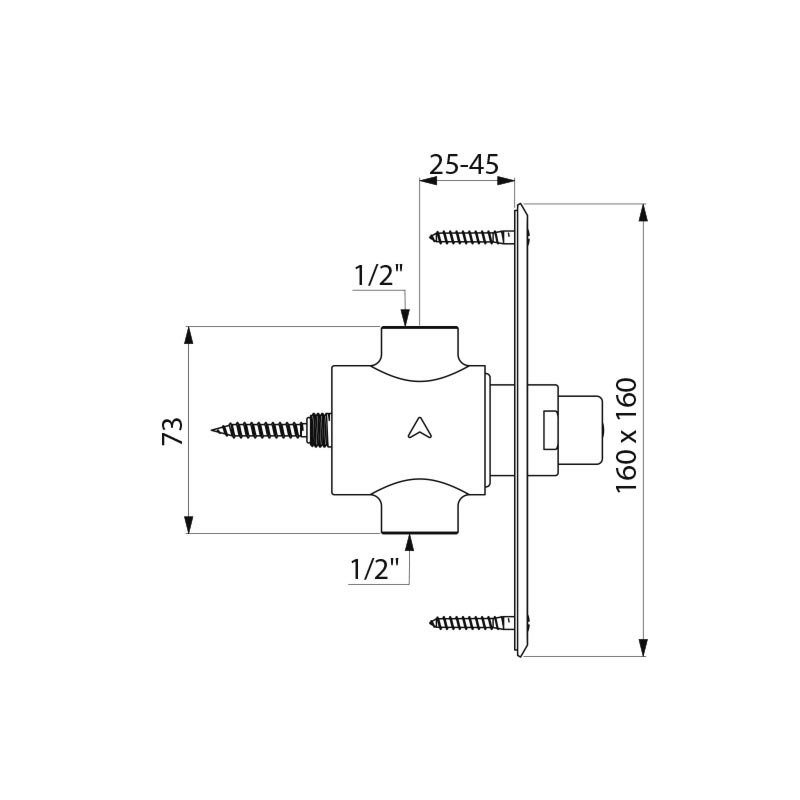 TEMPOSTOP shower valve - scheme