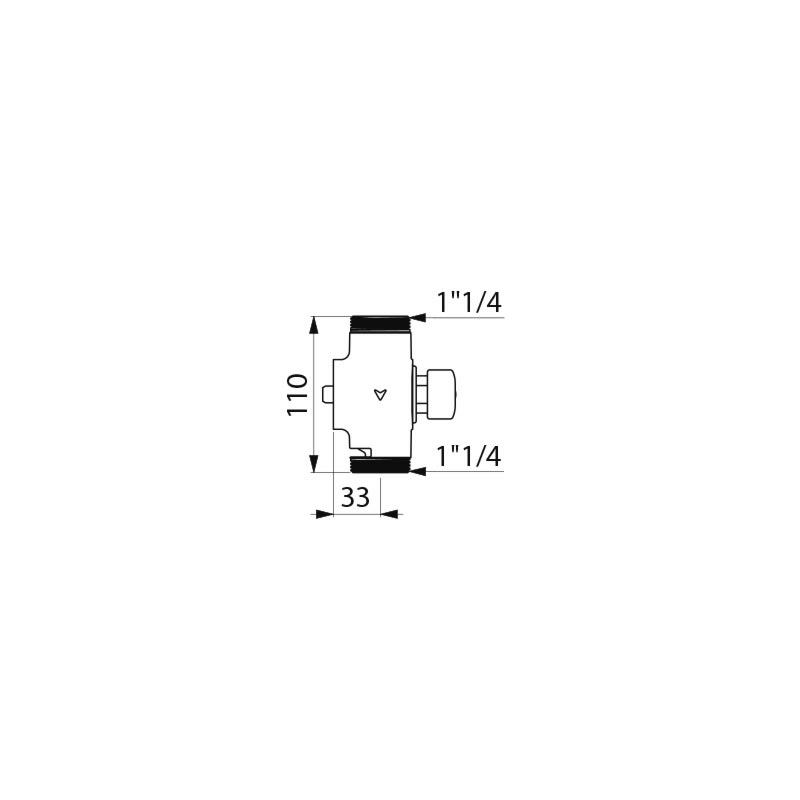 TEMPOCHASSE direct flush valve - scheme