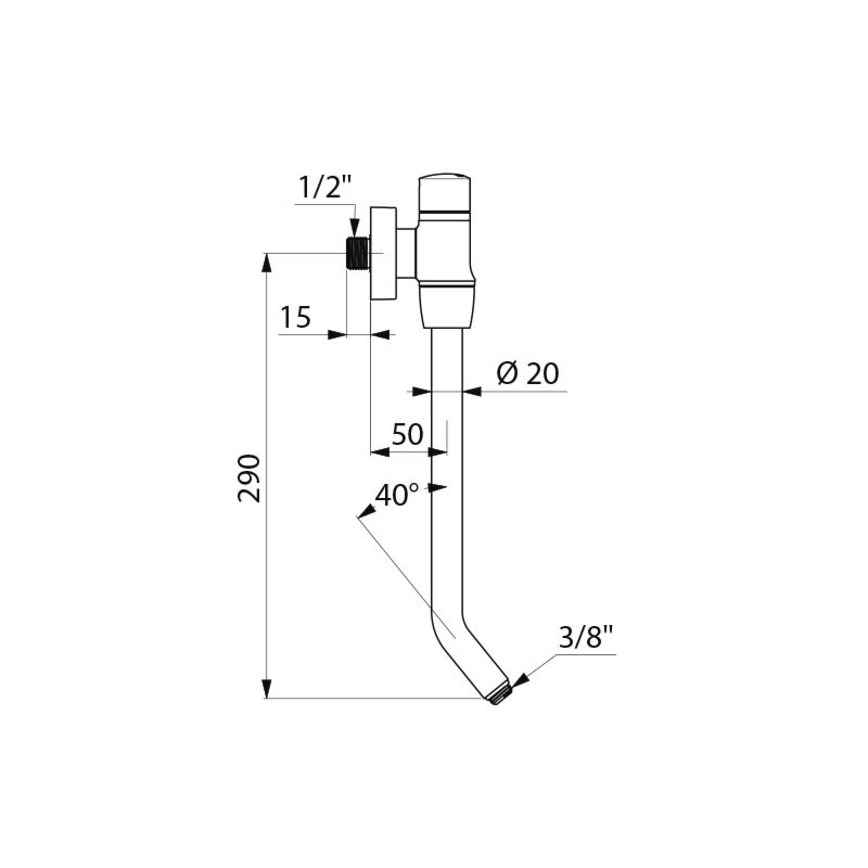 TEMPOFLUX time flow urinal valve - scheme