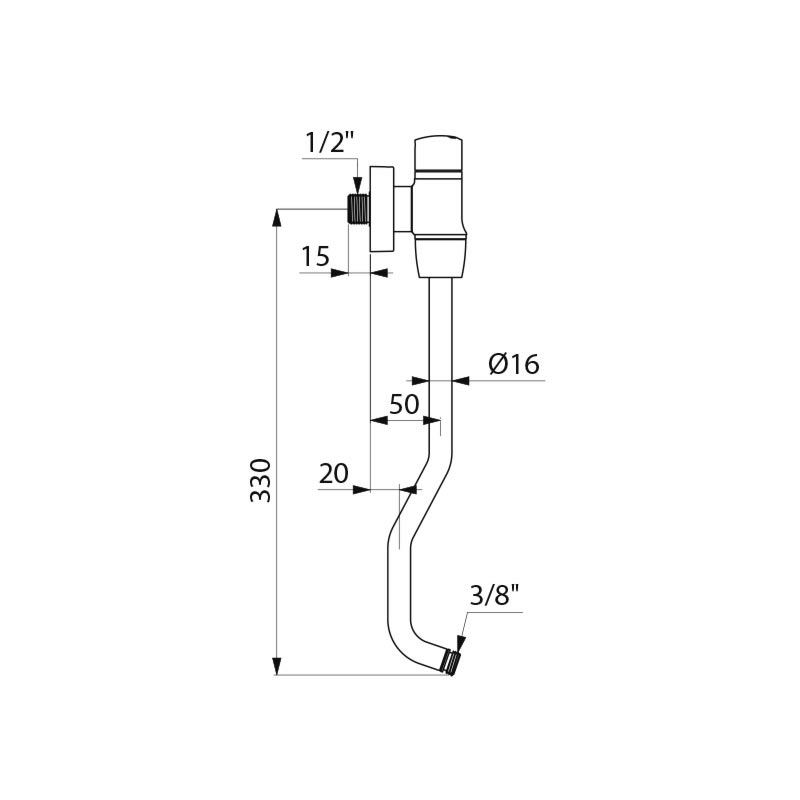TEMPFLUX urinal valve - scheme