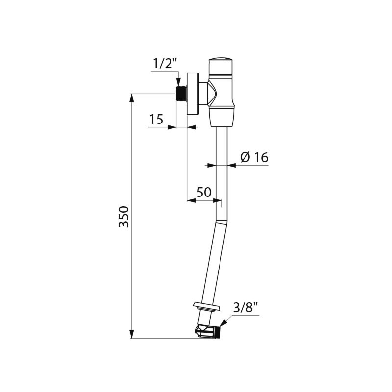 TEMPOFLUX urinal valve - scheme