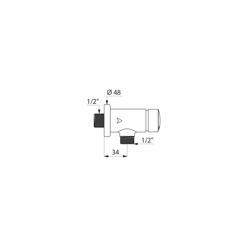 TEMPOSOFT 2 time flow urinal valve - scheme