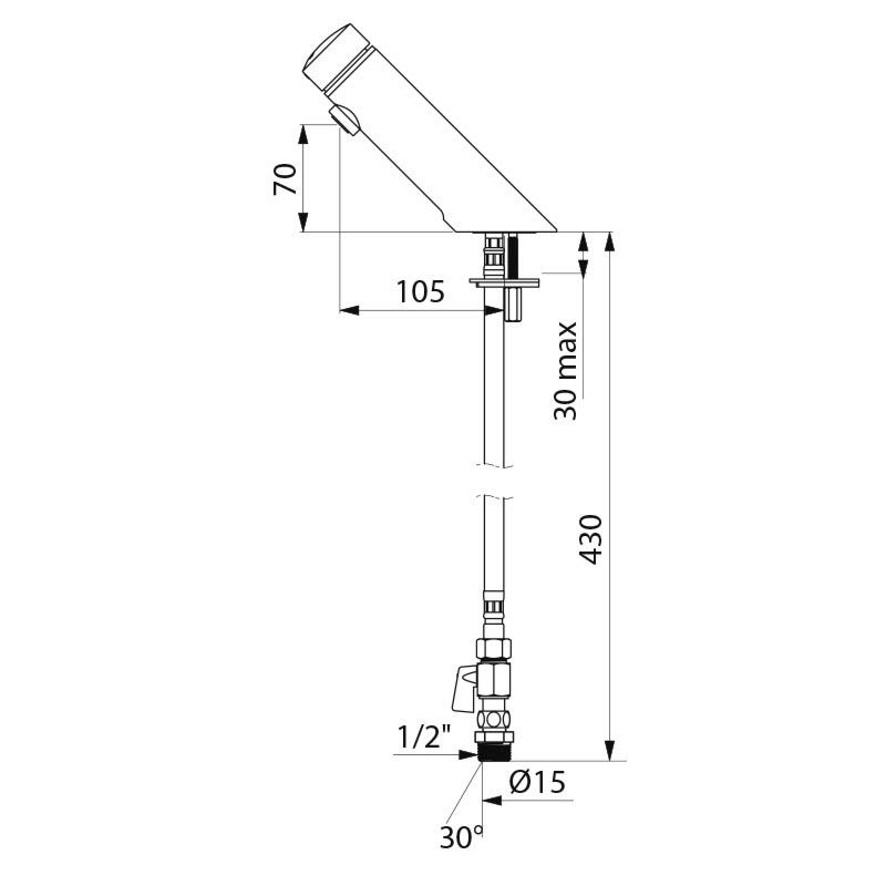 TEMPOMIX 3 time flow mixer - scheme