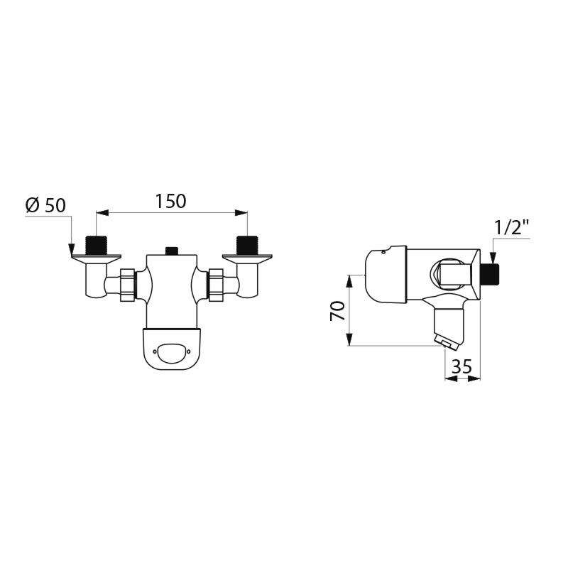TEMPOMIX time flow mixer - scheme