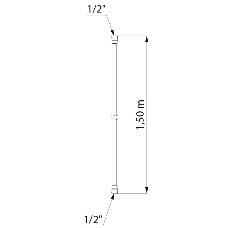 BICOLOR flexible shower hose - scheme