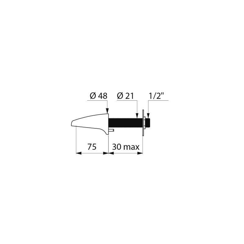 Fixed spout - scheme