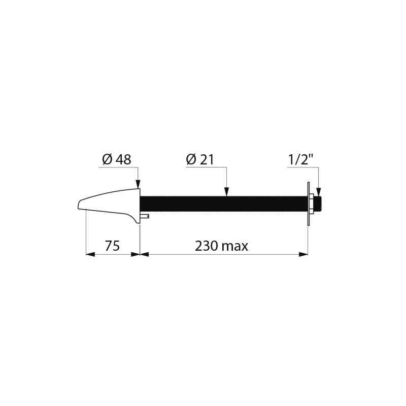 Fixed spout - scheme