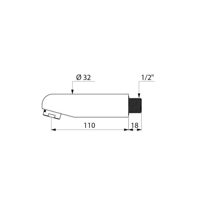 Fixed spout - scheme