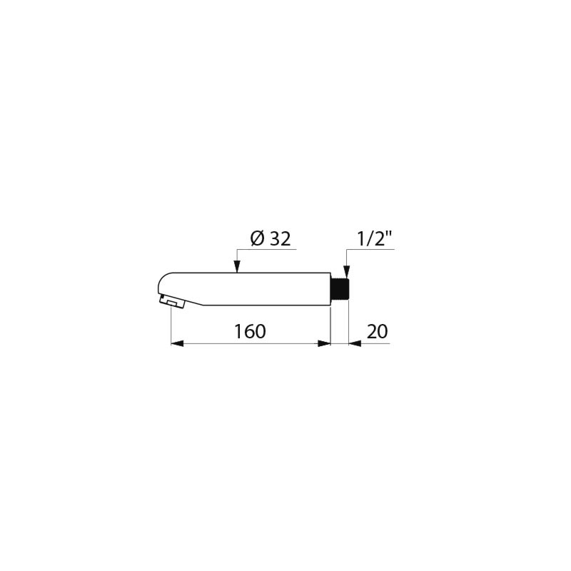 Fixed spout - scheme