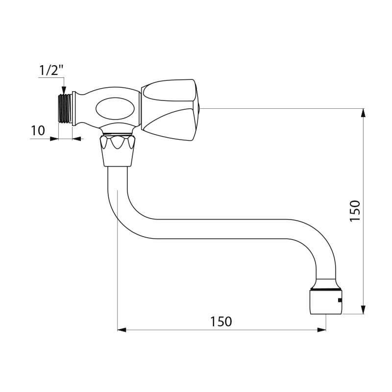 Tap for sinks - scheme